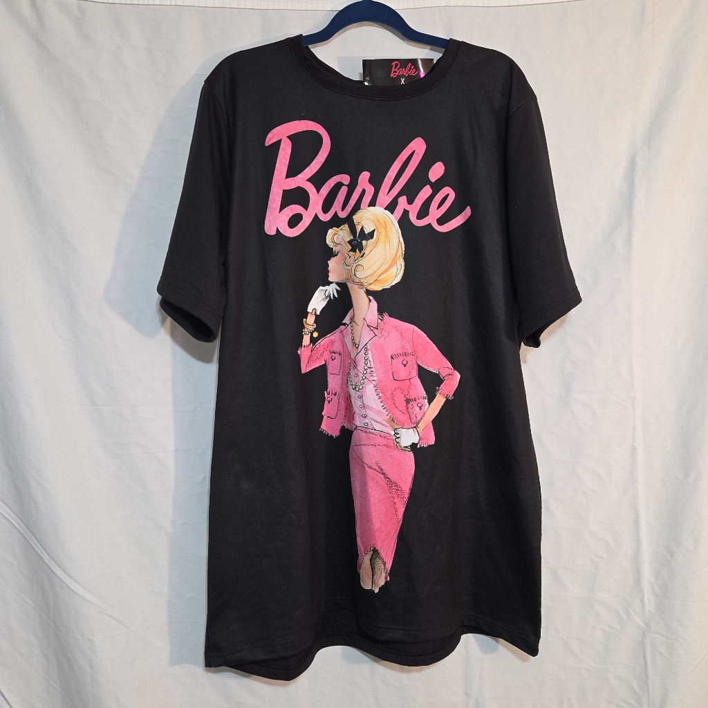 Barbie X Ugly Dukling Black Graphic Sweatshirt Dress Rare Limited Edition
